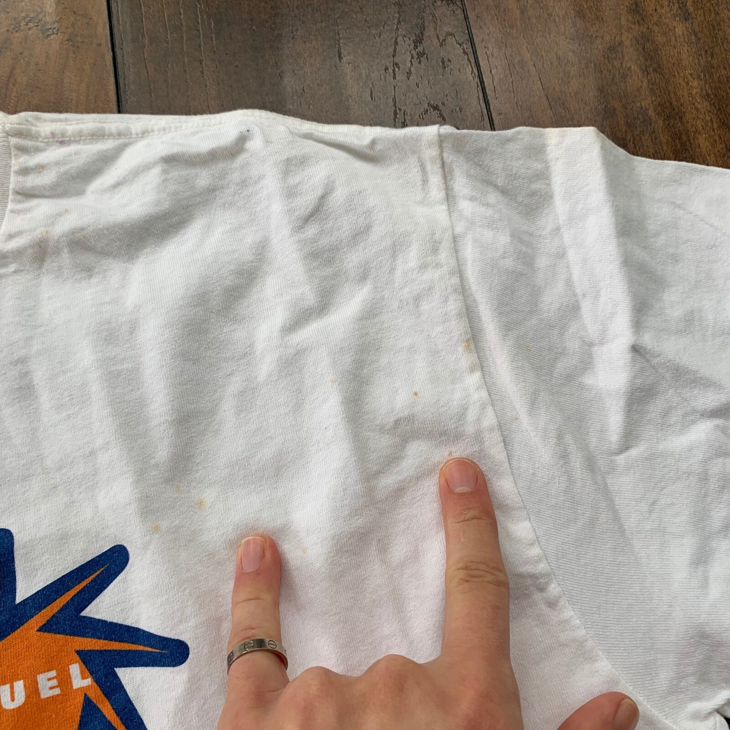 Smart Fuel Vintage T Shirt Science 90s Oneita Blank Simple White Star Elon Musk