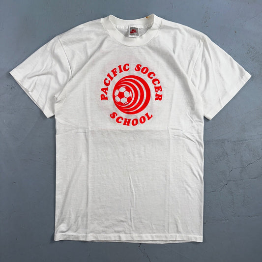 Nike 90s Soccer VTG T Shirt Pacific School PDX Graphic 1990s Gray Tag Original