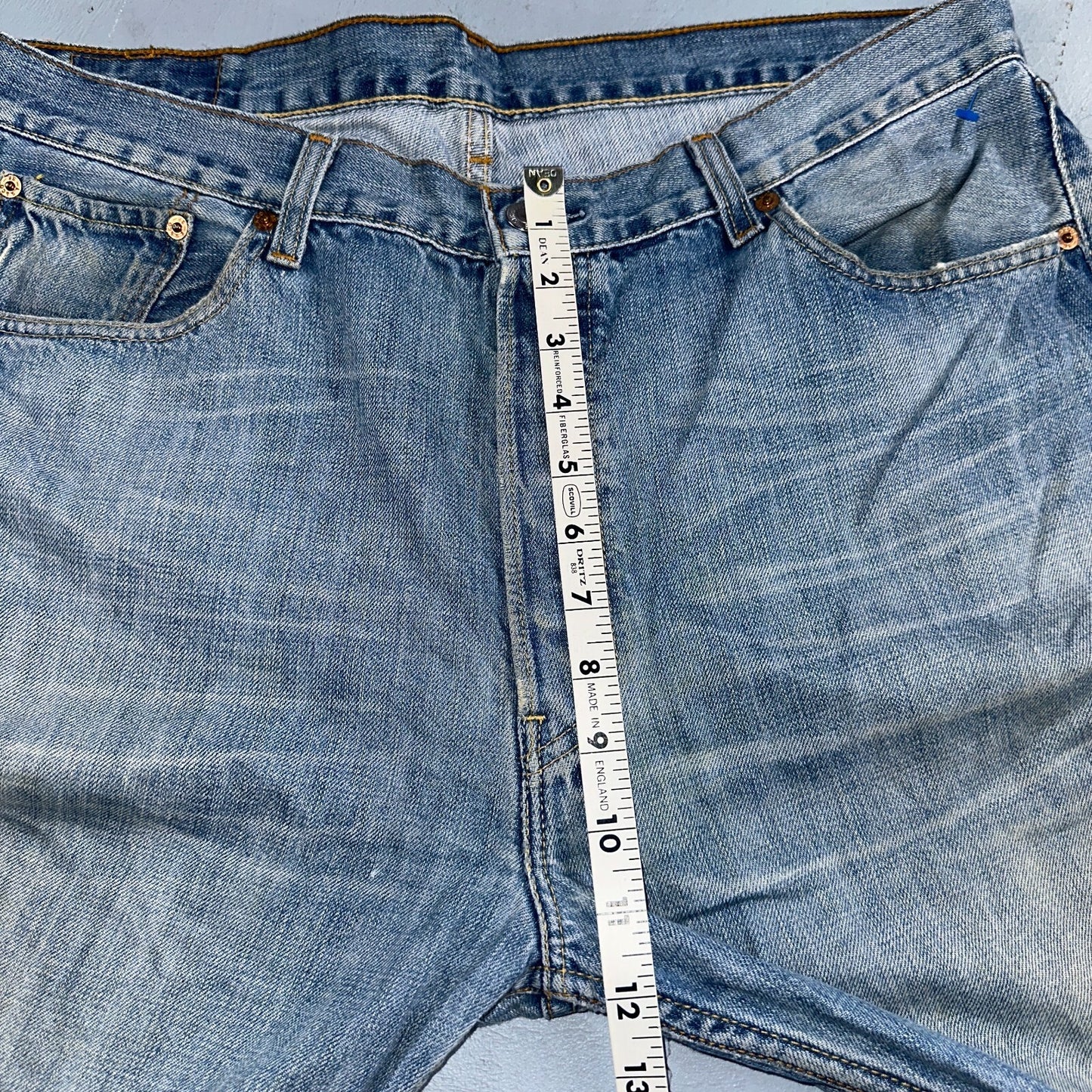 Levis 501 Vintage Y2K XX Straight Leg Jeans Blue Light Wash 36x36 Act 35x34