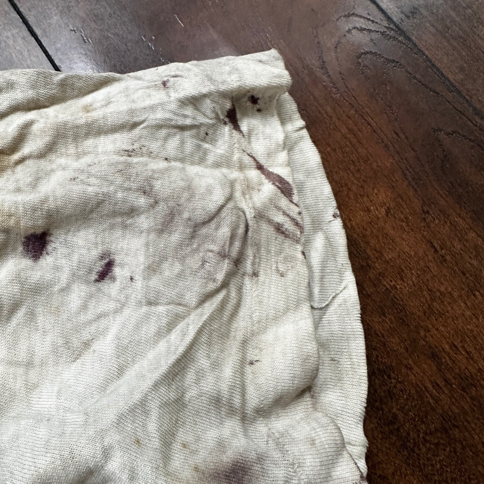 Thrashed Munsingwear Vintage T Shirt 60s 70s Grunge Garbage White Rockabilly