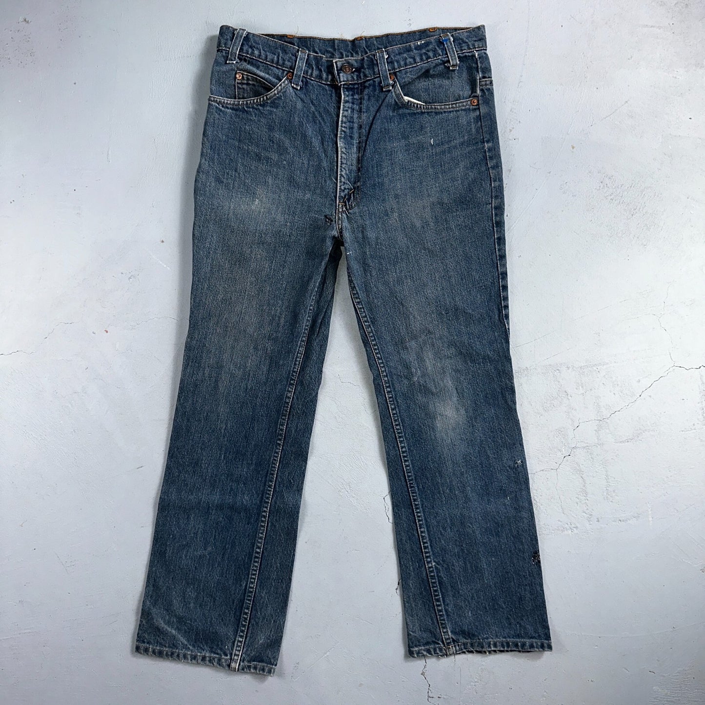 Levis 517 Vintage 80s USA Orange Tab Bootcut Flare Blue Worn Jeans Act 32x26