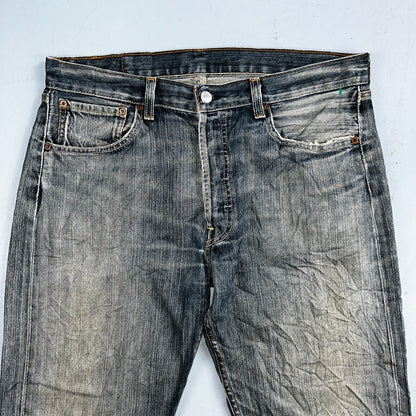 Levis 501 Vintage Y2K XX Straight Leg Jeans Blue Med Wash 34x34 Act 34x32
