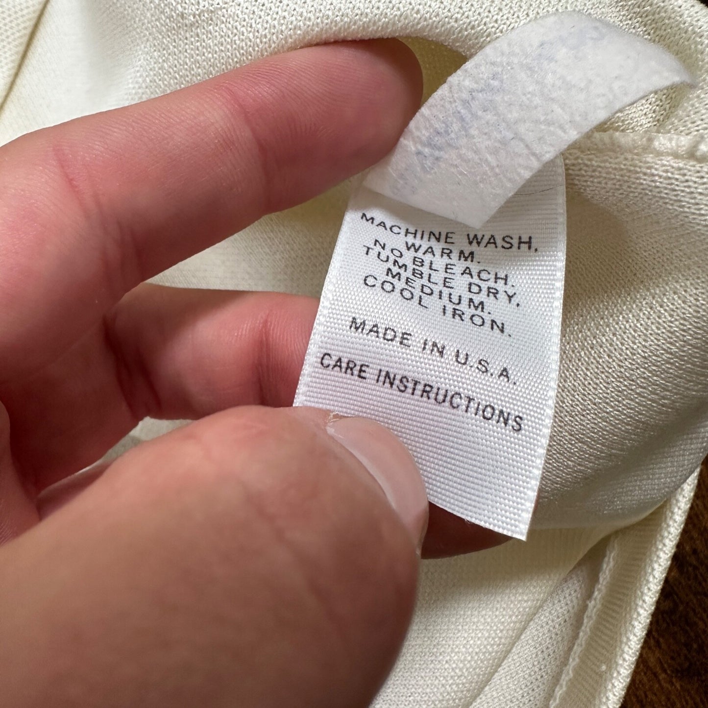 Vintage Jantzen Classic Look White Polo Shirt Single Stitch Size L 1970s 70s