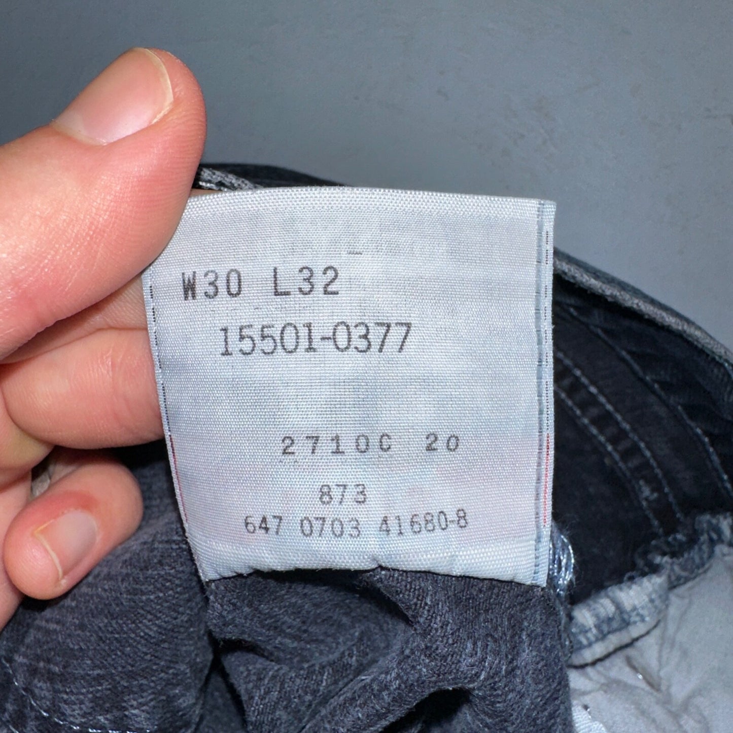 Levis 501 Vintage 90s Mexico Straight Leg Jeans 30x32 Y2K Dark Wash Act 29x31