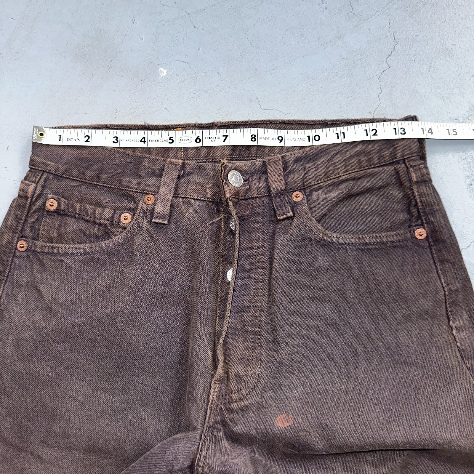 Levis 501 Vintage Y2K 90s XX Straight Leg Jeans Gray Light Wash 28x30 Act 27x28