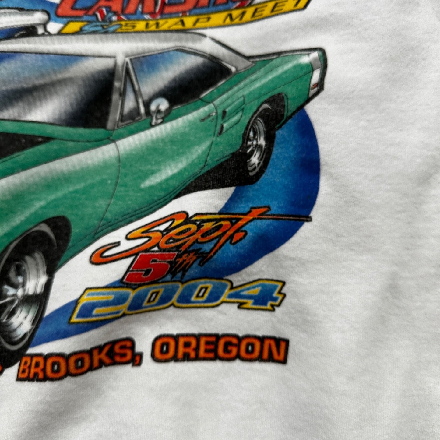 Car Show Vintage Sweatshirt Crewneck Sweater 2004 Portland Oregon Racing Cool