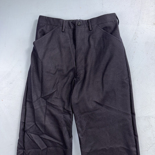 VTG 40s WWII US Naval Clothing Factory Wool Sailor Pants Navy 30L Bell Bottoms