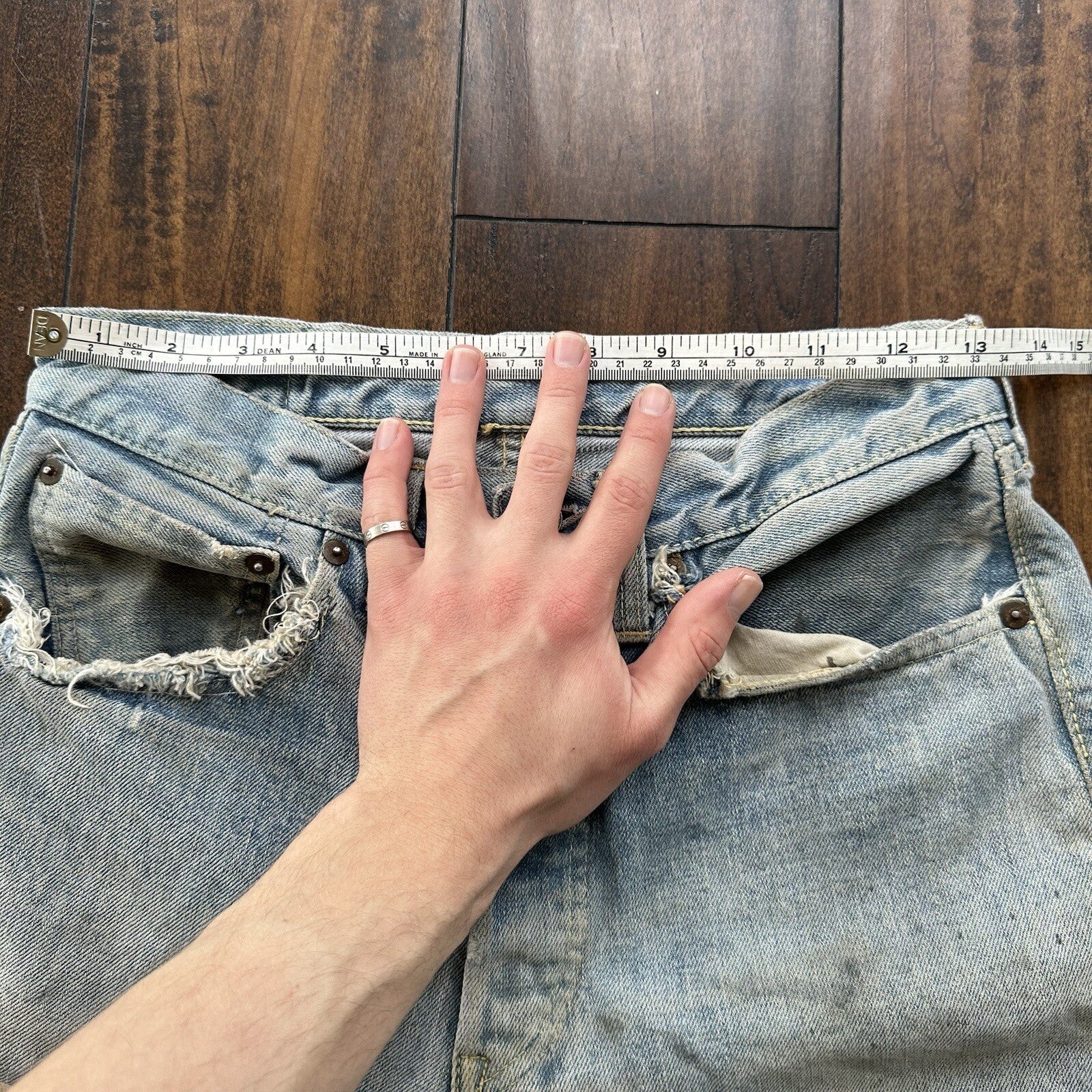 Levis 501 XX Big E True Vintage 50s Redline Hidden Rivets Jeans 1950s 60s 26x26