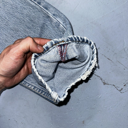 Levis 501 Vintage 90s Straight Leg Jeans 32x30 80s Light Wash Act 28x30 Thrashed