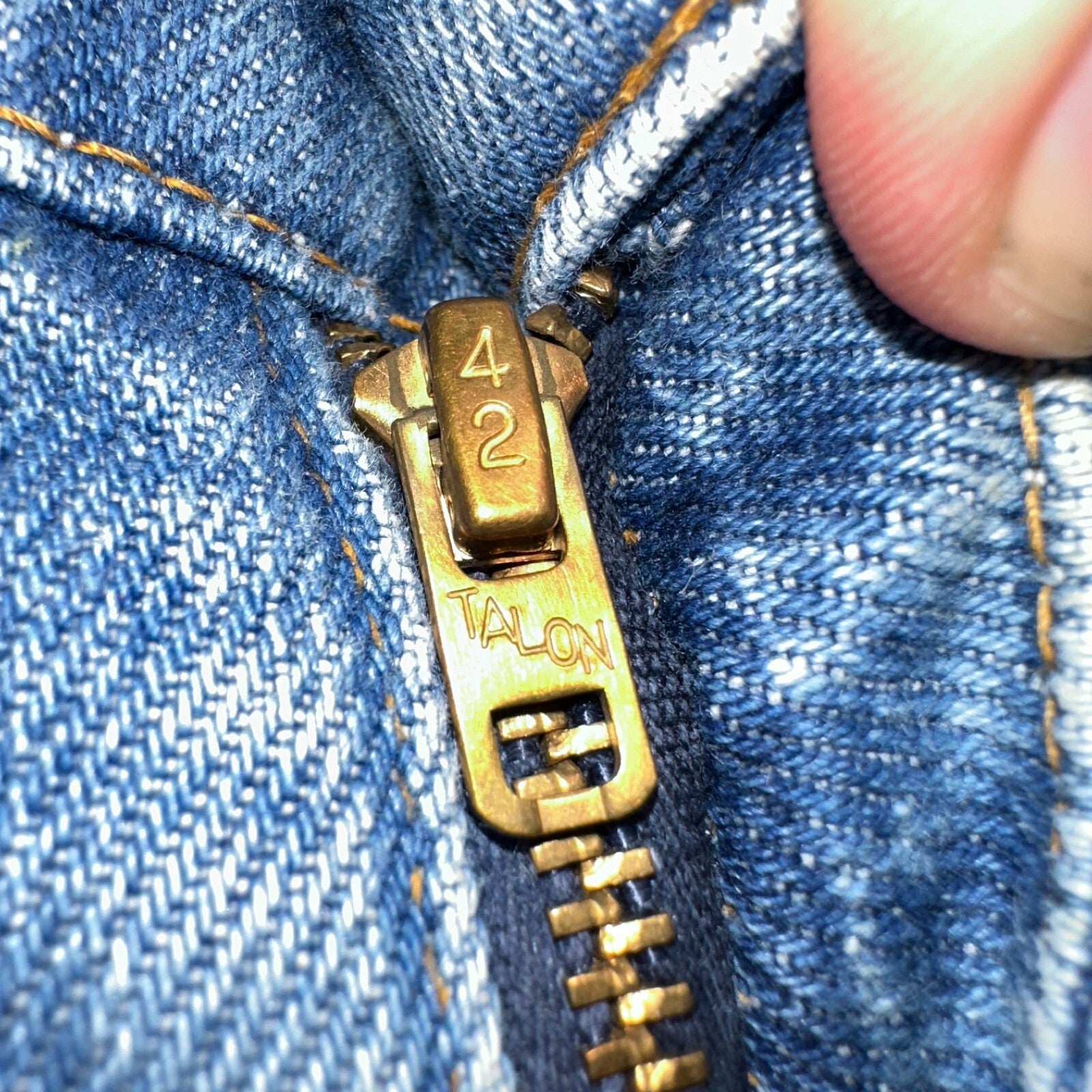 Levis 517 Vintage 80s USA Orange Tab Bootcut Flare Blue Jeans Talon Act 34x29