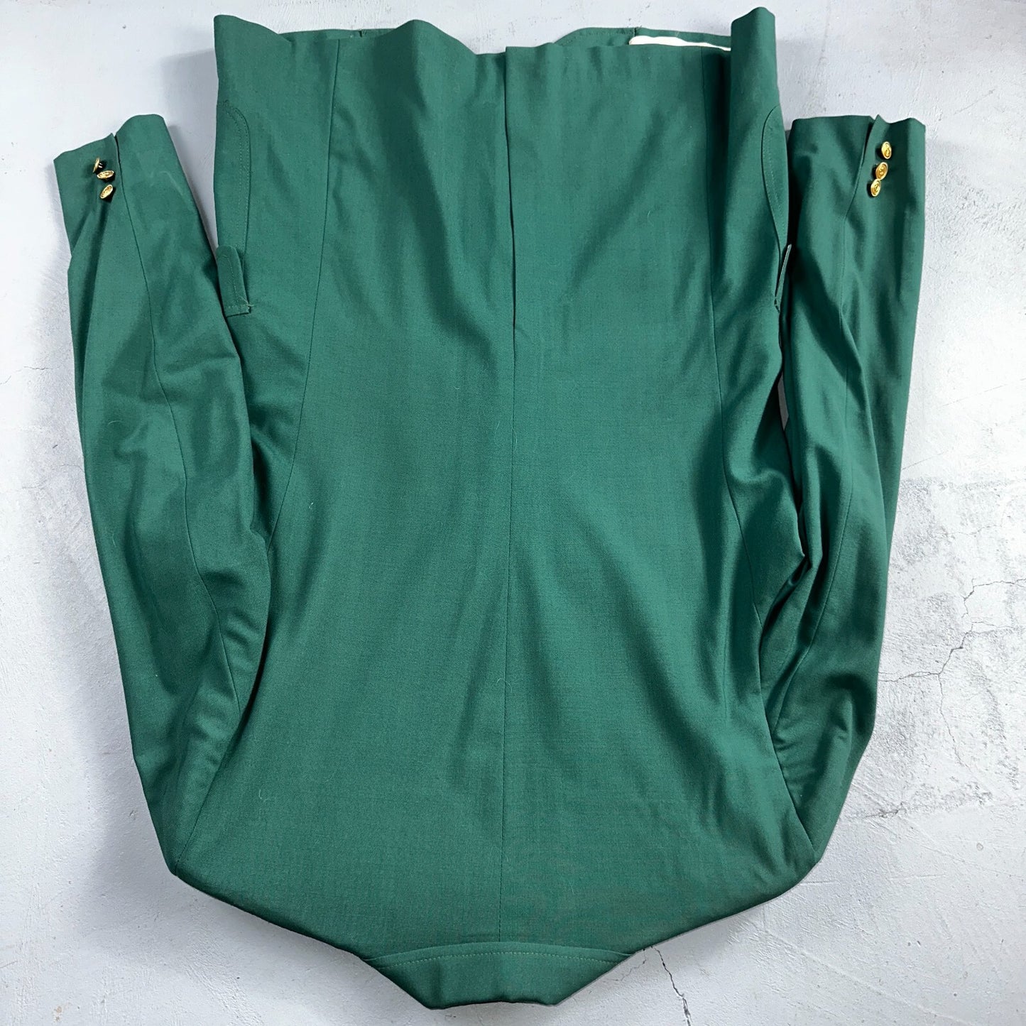 40L VTG Pendleton Mens Blazer Sport Coat Two Gold Button Jacket Green Suit Wool