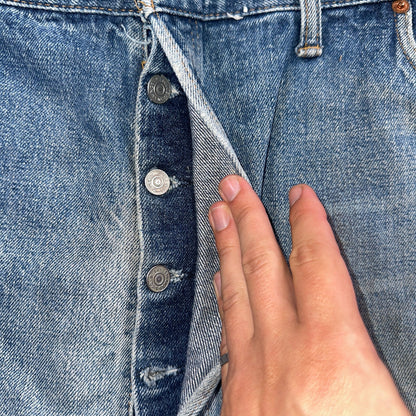 Levis 501 Vintage 70s SS Redline Selvedge USA XX Jeans Med Wash 48x30 Act 43x22