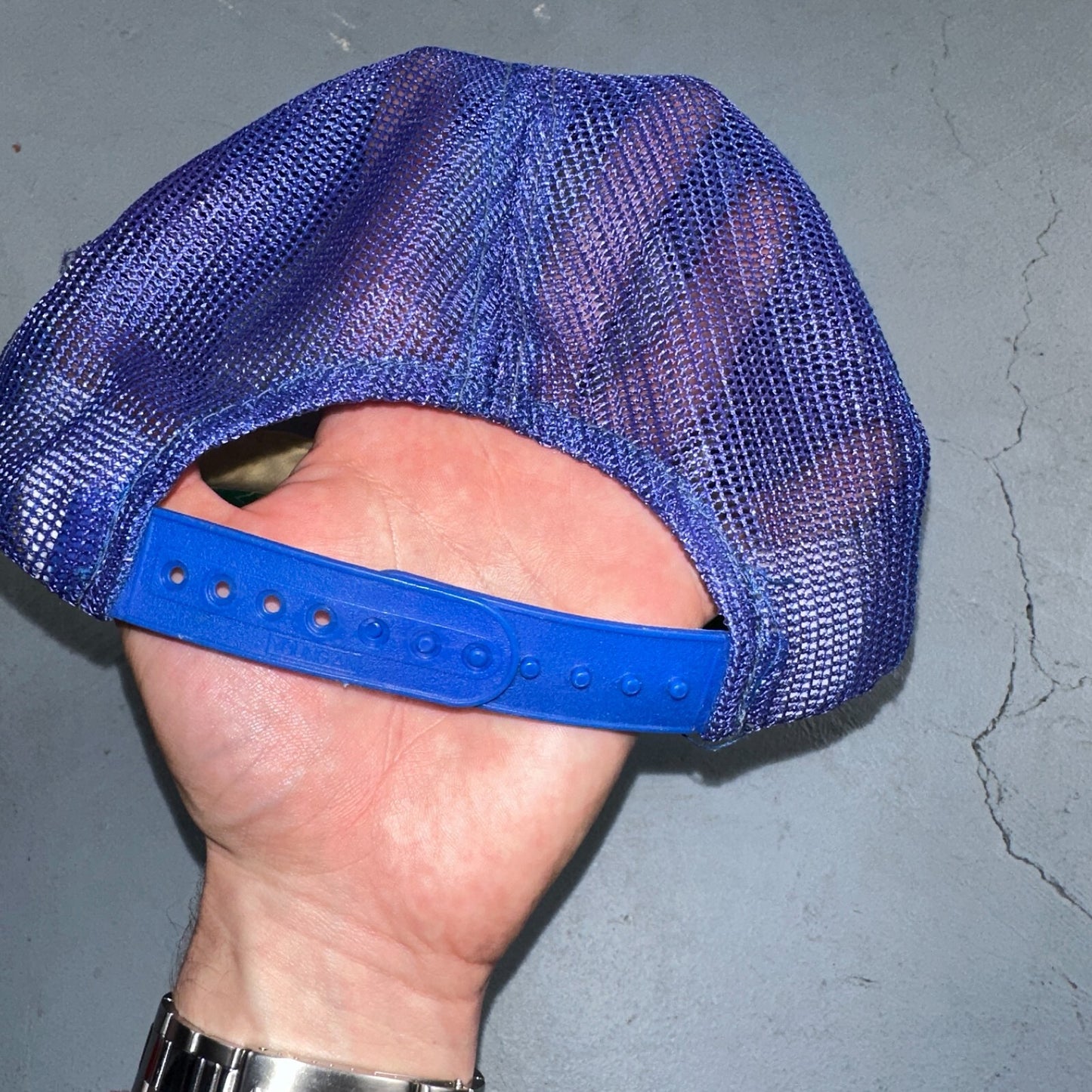 Los Angeles Dodgers VTG Hat Cap Snapback 80s MLB Mesh Green Trucker Blue LA