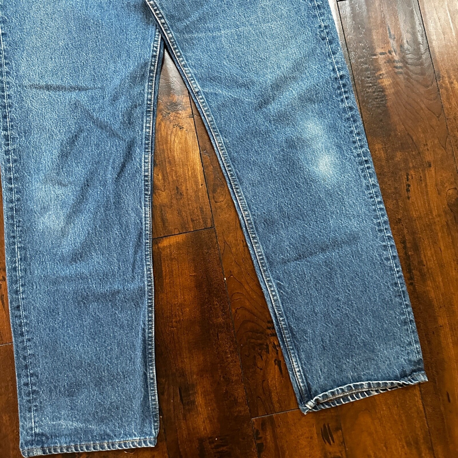 VTG 90s Levis 501 Button Fly 40x36 USA Tag Jeans Straight Wash Blue XX Act 36x32