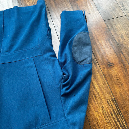 VTG Pendleton Jacket Blazer Men's 42 Blue 100% Pure Virgin Wool USA Western 70s