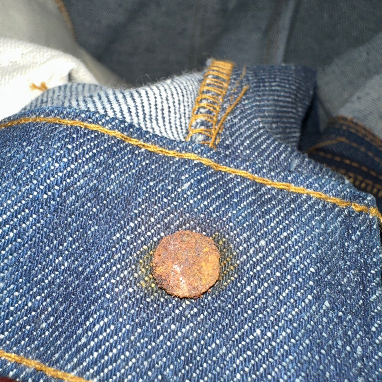 Levis 646 Deadstock 70s USA Orange Tab Bootcut Flare Bell Bottom NOS Jeans 34x31