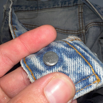 Levis 501 Vintage 80s Redline Selvedge USA XX Jeans Light Wash 34x40 Act 32x36