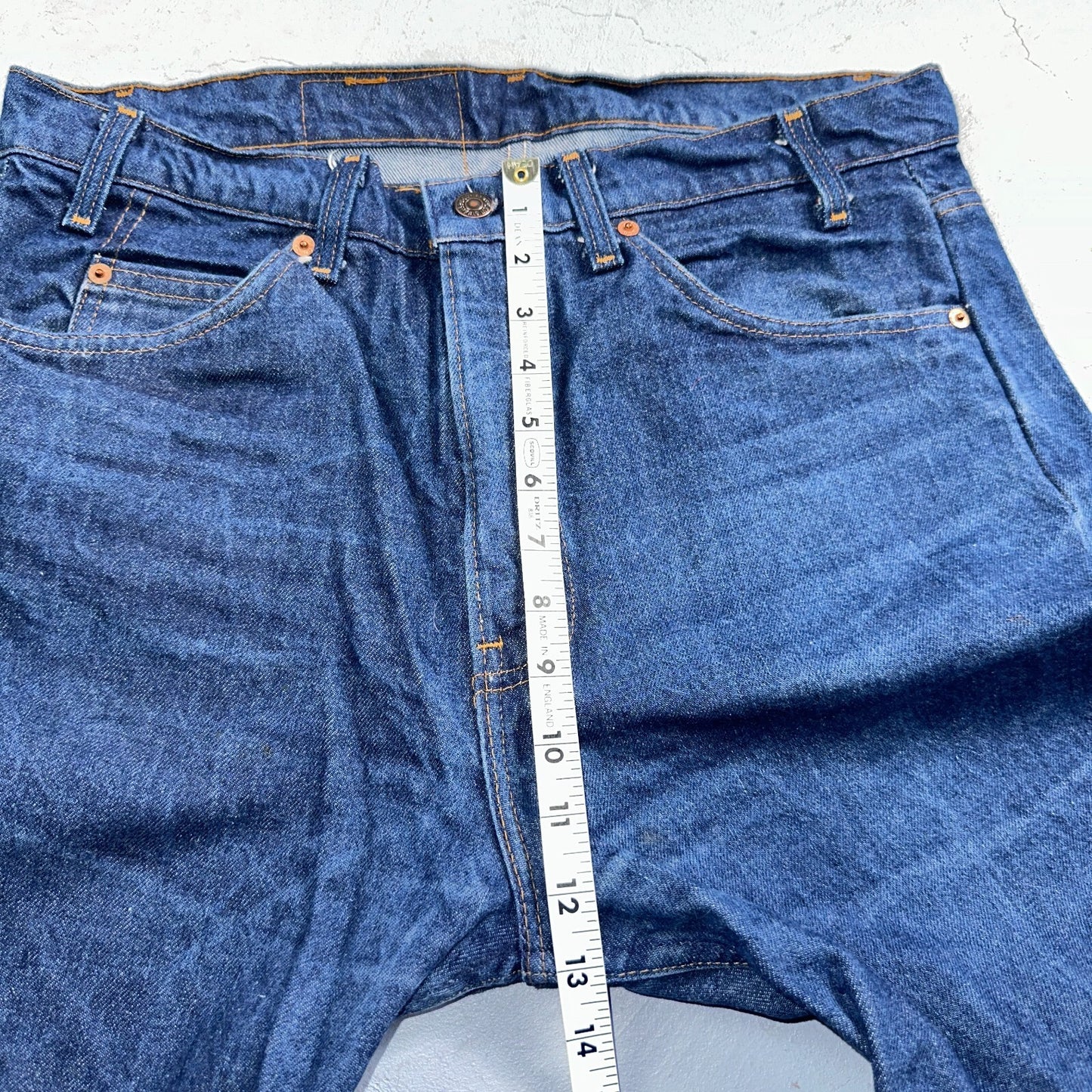 Levis 505 Vintage 80s 20505-0217 Orange Tab Dark 501 Jeans 36x34 USA 1980s