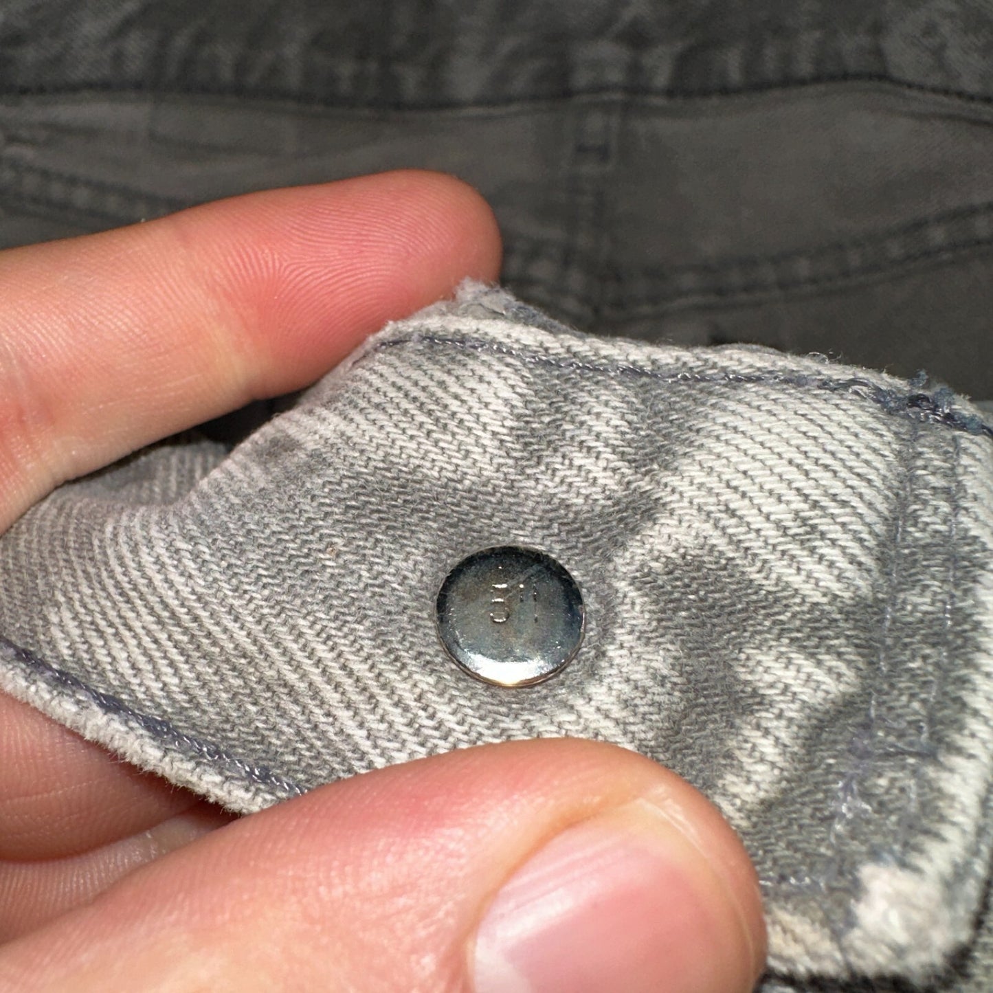 Levis 501 Vintage 80s USA XX Straight Leg Jeans Gray Acid Wash 27x32 Act 26x31