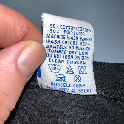 Russell Athletic 2XL Sweatshirt 90s VTG Crewneck USA Black Akron University Dad