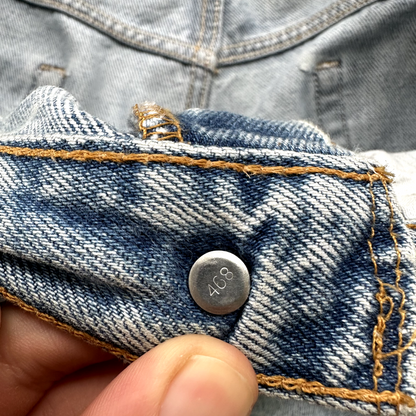 Levis 901 Vintage 90s Straight Leg XX Jeans 34x32 Relaxed Light Wash Act 33x31