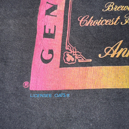 Budweiser 90s Wild Oats VTG T Shirt Single Stitch Rainbow Color Graphic Art XL