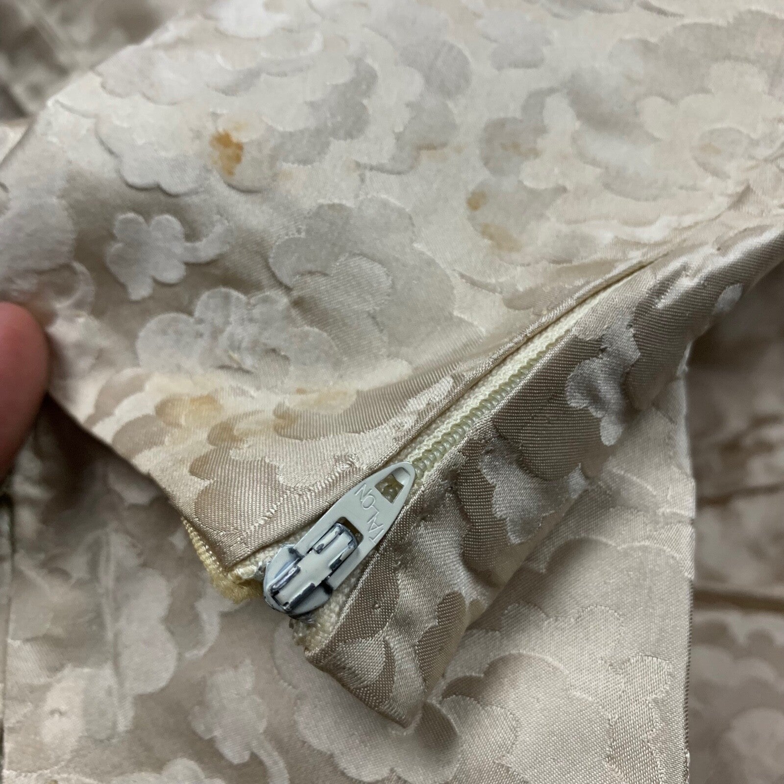 VTG USA Rockabilly Womens Dress Pattern Cream 60s 70s Top Bottom Sanforized