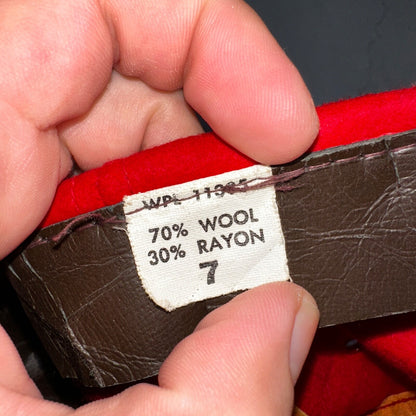 Caveman Camper Oregon VTG Hat Cap Snapback Grant Pass Very Rare Wool 1960s 60s