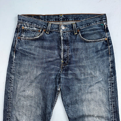 Levis 501 Vintage Y2K XX Straight Leg Jeans Blue Med Wash 33x32 Act 32x31