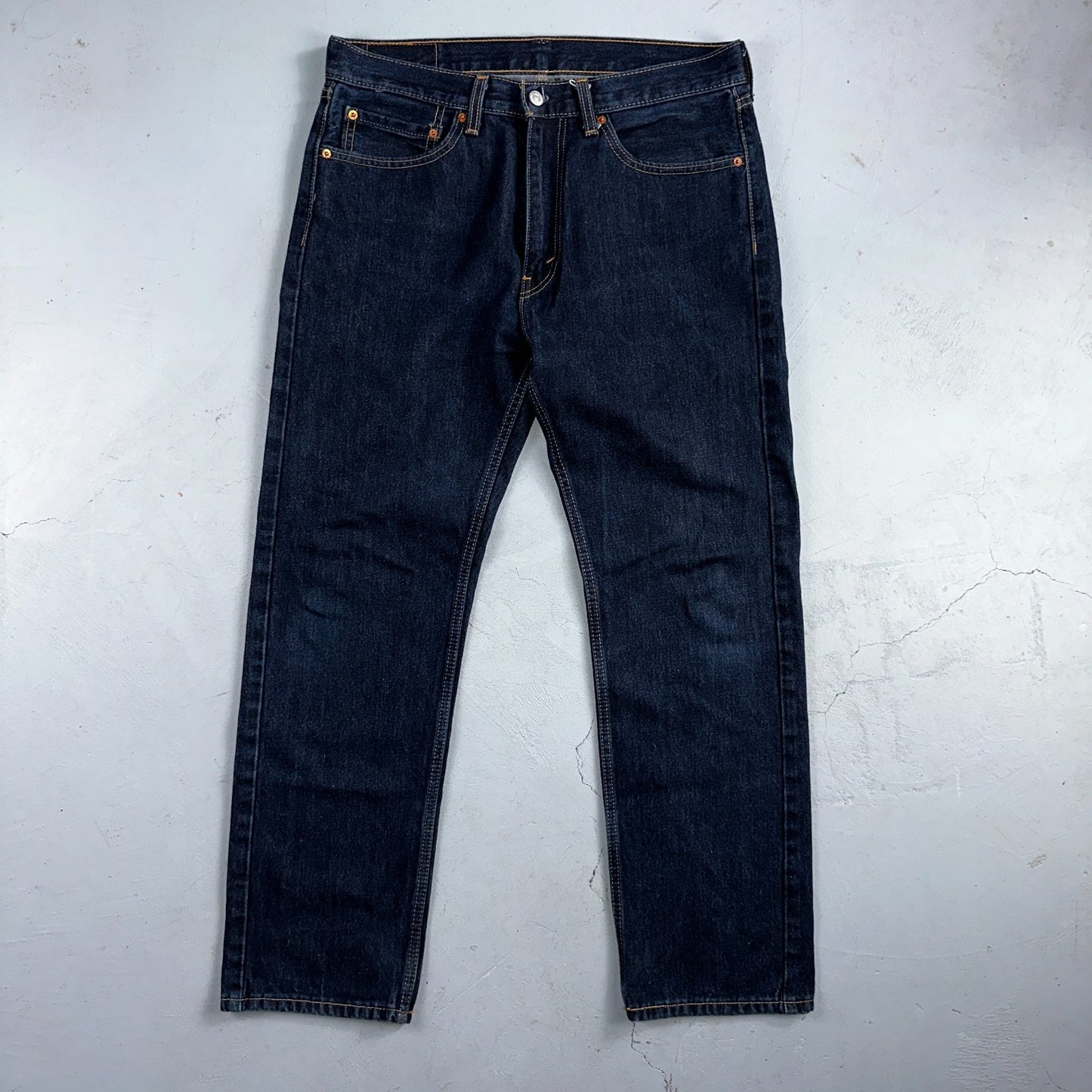 Levis 505 Vintage Y2K Straight Leg XX 2000s Jeans 34x30 Dark Wash Denim