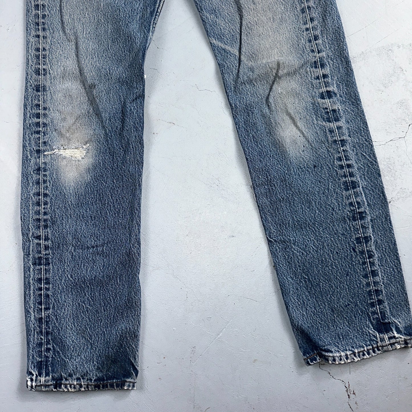 Levis 501 Vintage 90s Y2K XX Straight Leg Jeans Blue Med Wash 34x38 Act 31x32