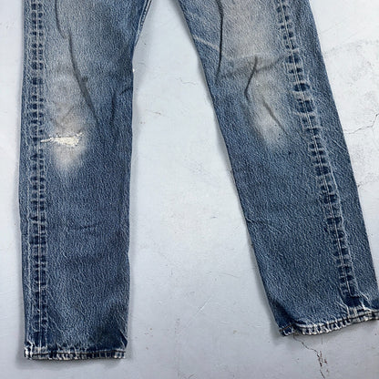 Levis 501 Vintage 90s Y2K XX Straight Leg Jeans Blue Med Wash 34x38 Act 31x32