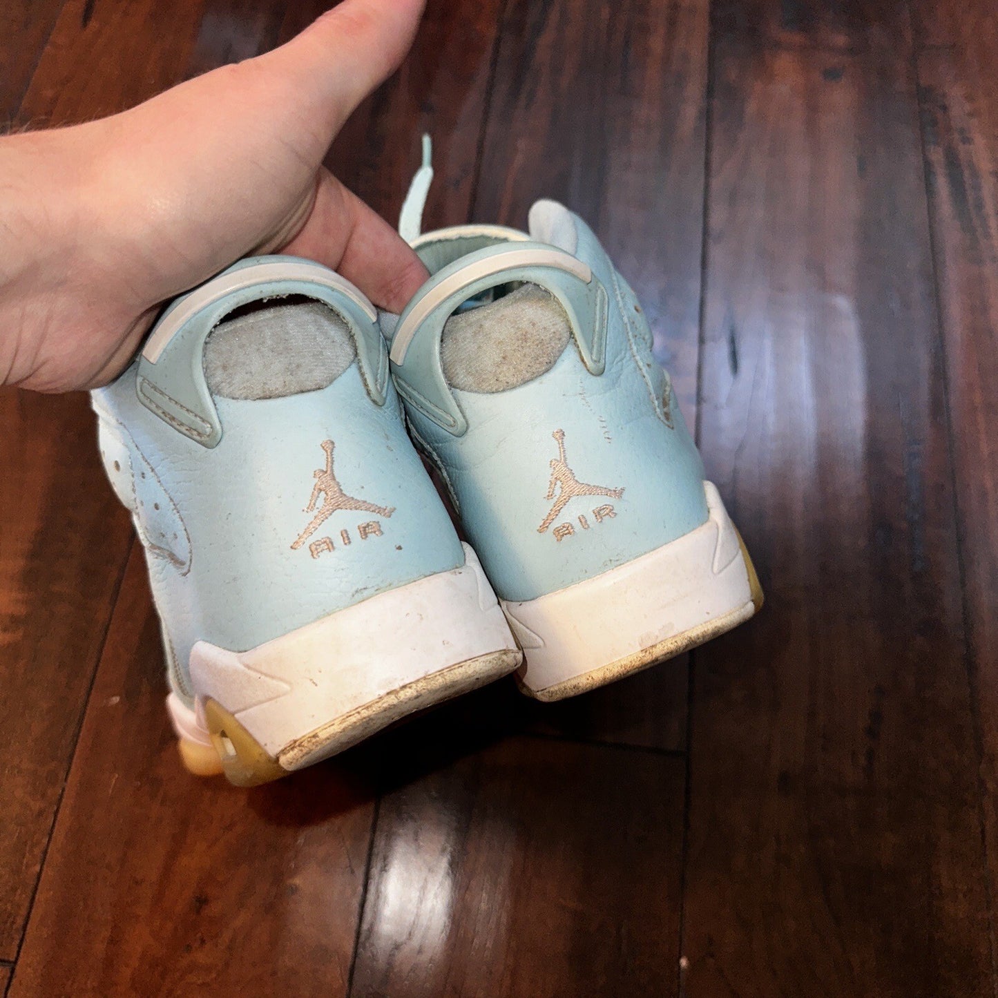 Nike Air Jordan 6 Retro Pantone GS Still Blue Sz 6.5 Y 543390-407