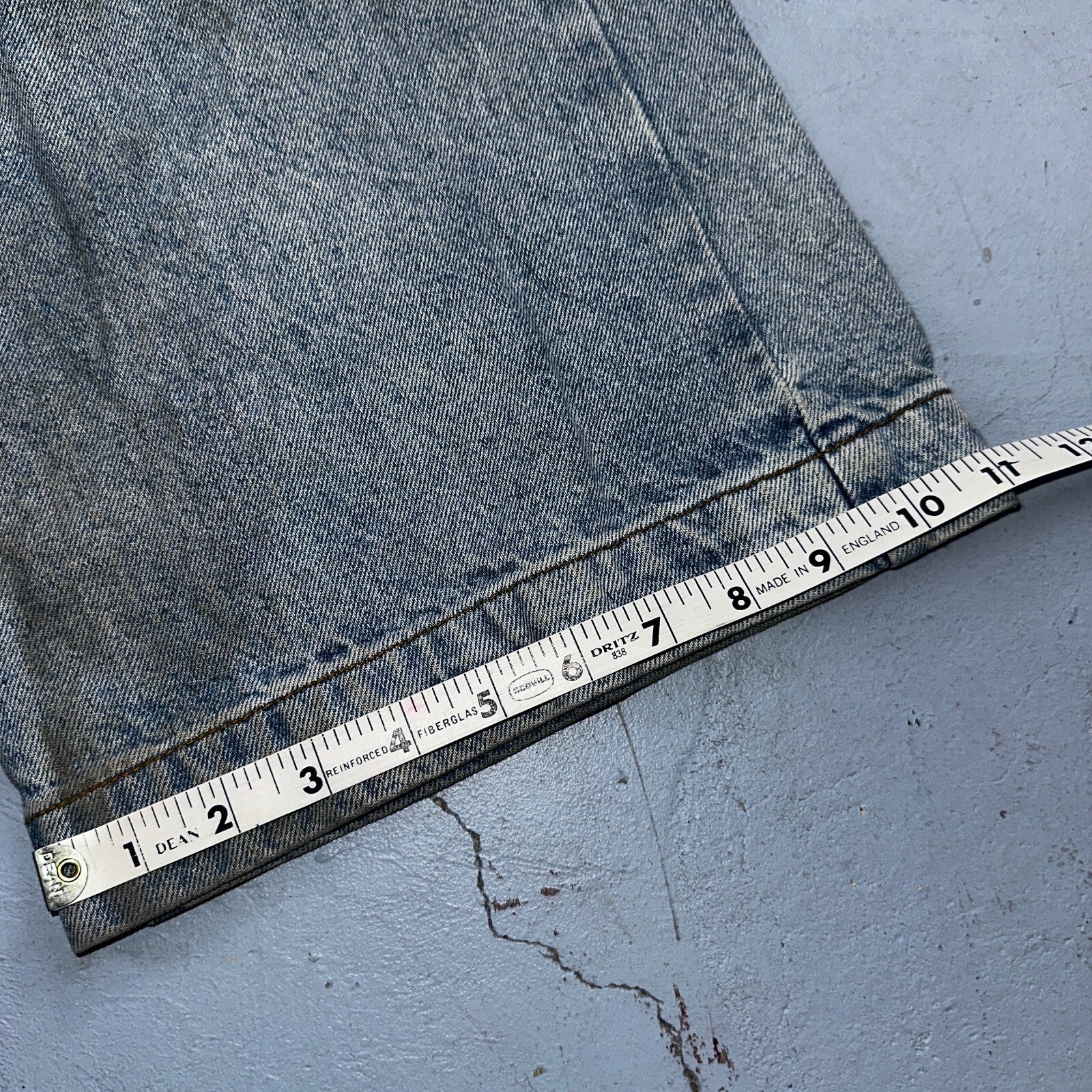 J Galt Jeans Womens Wide Leg Blue Cargo Denim Cotton Light Wash 27x30 Small