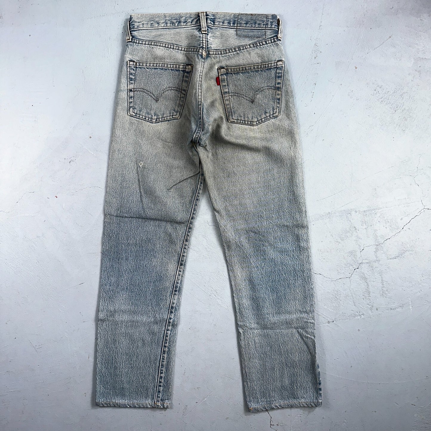 Levis 501 Vintage 80s Redline Selvedge USA XX Jeans Light Wash 29x34 Act 27x28