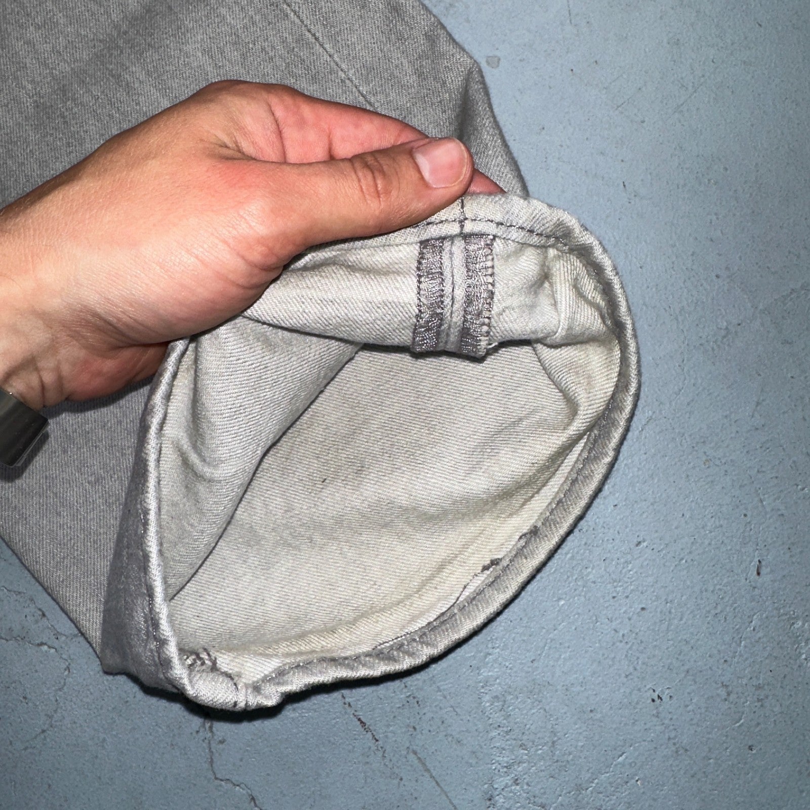 Levis 501 Vintage Y2K XX Straight Leg Jeans 40x30 Gray Wash 2000s Act 38x27