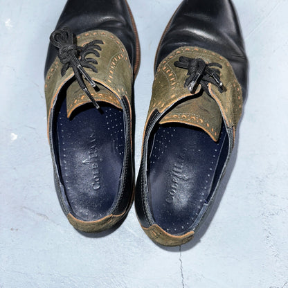 Cole Haan Carter Mens 8.5 M Black Brown Leather Oxford Worn Shoes