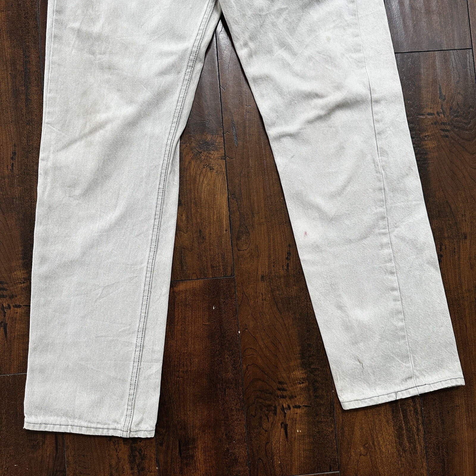 VTG 90s Levis 501 Button Fly 34x32 USA Tag Jeans Grey Wash XX Act 31x31