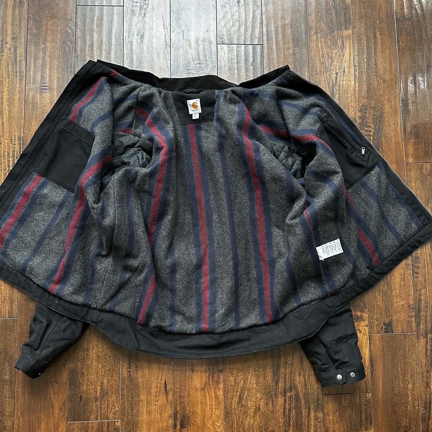 Carhartt Duck Detroit Jacket Men’s Size 3XLT CT103828 Black Hip Hop Rap Work VTG