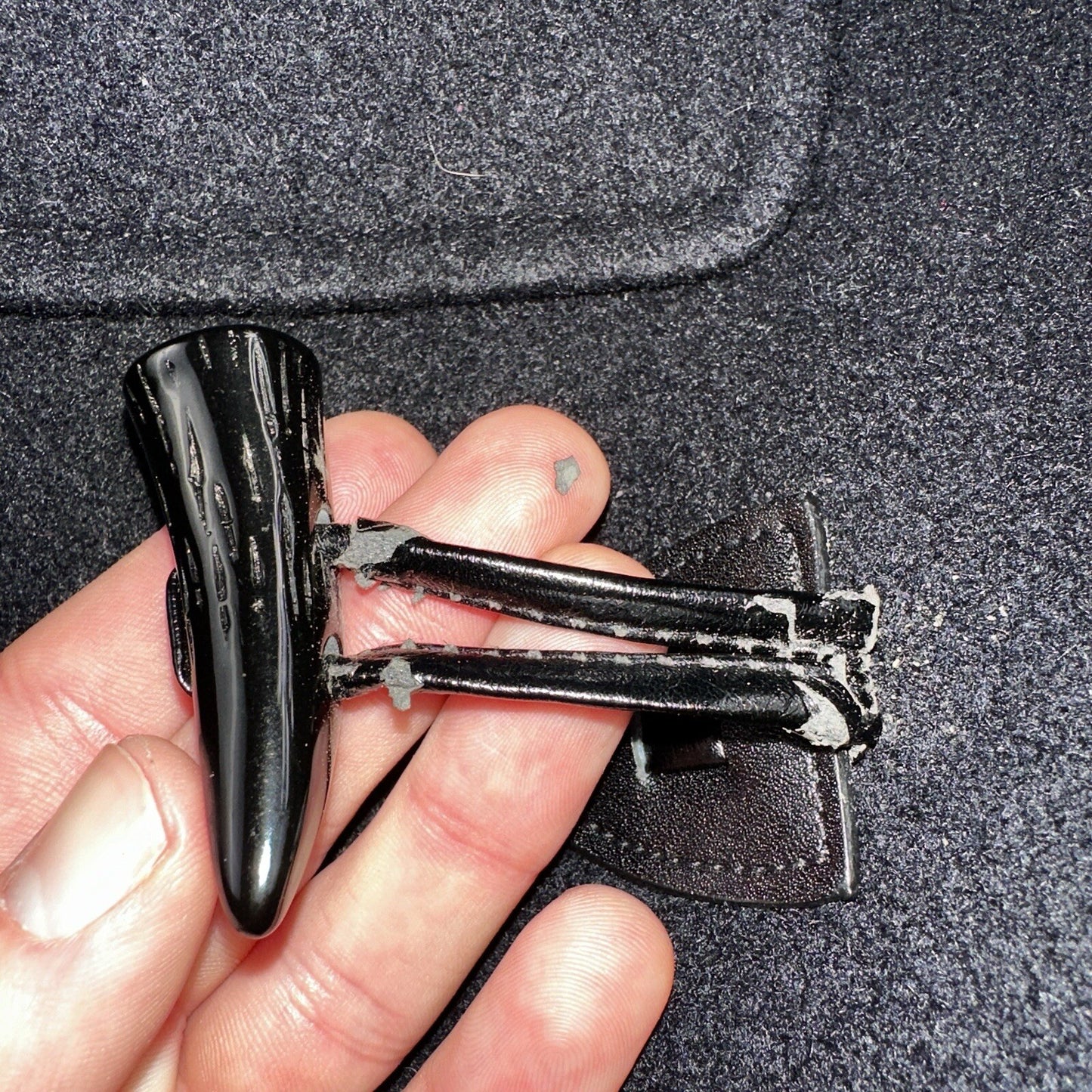 L.L. Bean Men S US Navy Anchor Collection Toggle Wool Pea Coat Jacket USA VTG