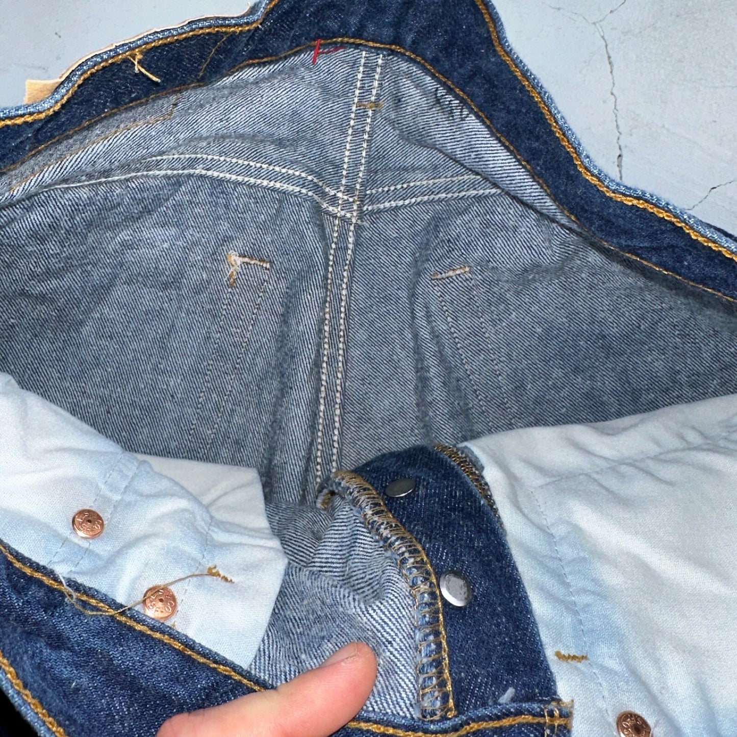 Levis 501 Vintage 90s USA XX Straight Leg Jeans Blue Dark Wash 34x34 Act 31x31