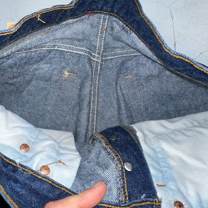 Levis 501 Vintage 90s USA XX Straight Leg Jeans Blue Dark Wash 34x34 Act 31x31