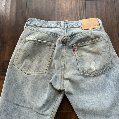 Levis 501 XX Big E True Vintage 50s Redline Hidden Rivets Jeans 1950s 60s 26x26