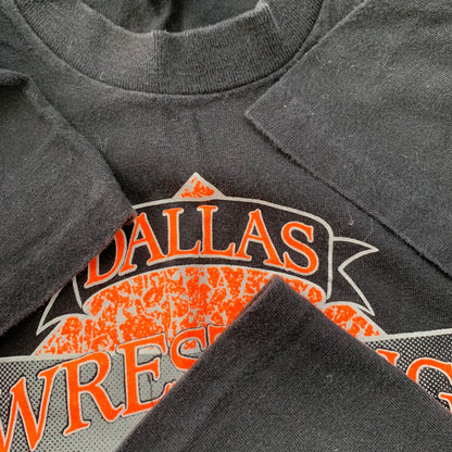 Oneita KIDS Dallas Wrestling Fight Vintage T Shirt Dallas Oregon Texas Boys M