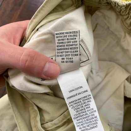 Men's L.L. BEAN Khaki Tan Comfort Waist Dress Chino Pants Size 36x29 Cotton VTG