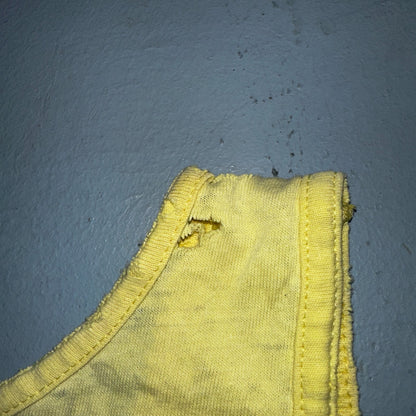 VTG 90s Ron Jons Surf Shop Tank Shirt Yellow Shark Ski Doo Cartoon USA Hot Girl