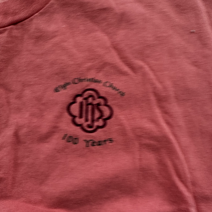 Church Elgin Oregon Vintage T Shirt Anvil Single Stitch Pink Cool Jesus Love Rap