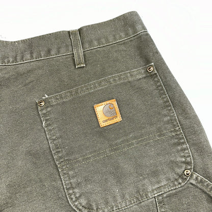 Carhartt NWT VTG Double Knee Carpenter Pants Y2K B01 B136 MOS Green 40x32 DS