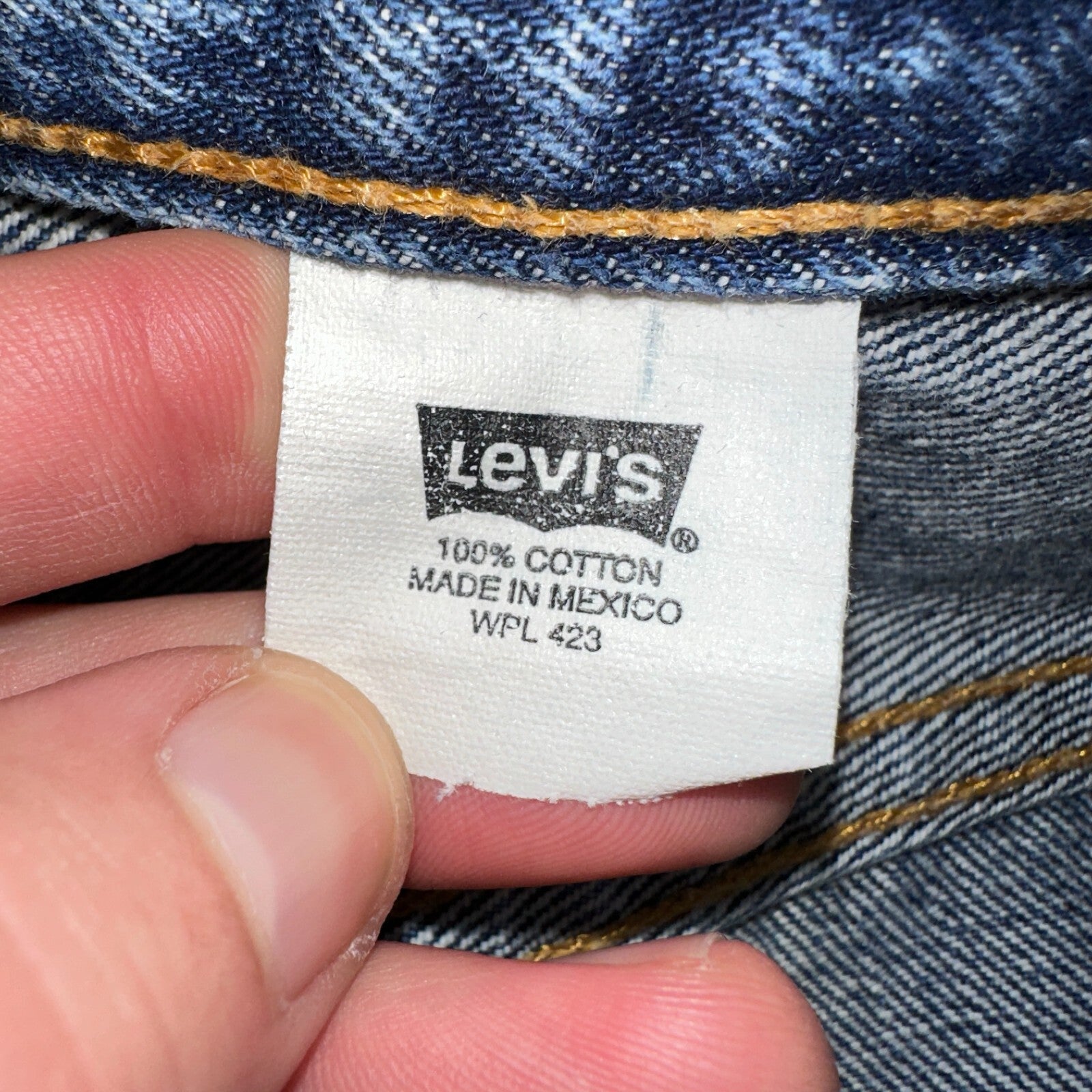 Levis 501 Vintage 90s XX Straight Leg Jeans Y2K Med Wash 33x32 Act 32x31