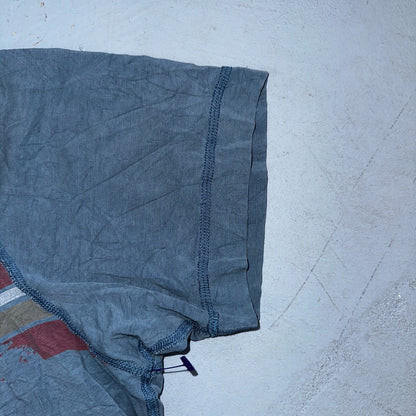 Men's Lululemon Short Sleeve Crew Neck Athletic Shirt Size M? Graphic Stripes